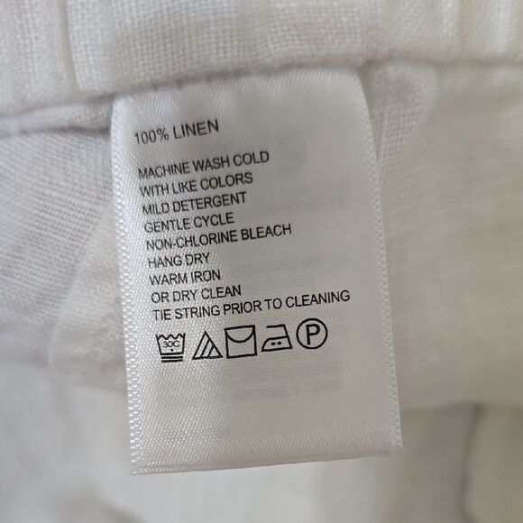 Tommy Bahama White Sweatpants Relaxed Fit Elastic Waist - Picture 8 of 9